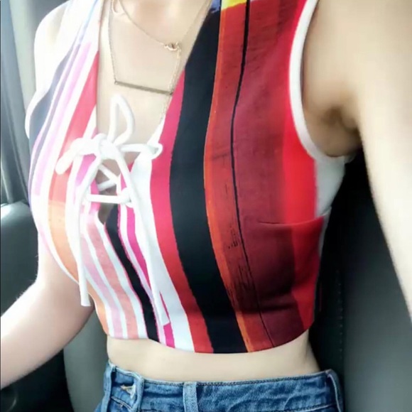 Clover Canyon Striped Crop Top - Picture 5 of 8